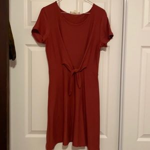 Dusty rose t shirt dress